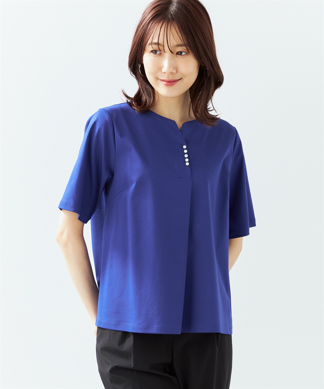 A/C DESIGN BY ALPHA CUBIC 【接触冷感】【UV対策】パールスキッパープルオーバー_variation_3