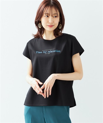 A/C DESIGN BY ALPHA CUBIC 【接触冷感】【UV対策】ロゴプリントTシャツ_variationthumb_2