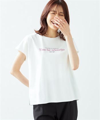 A/C DESIGN BY ALPHA CUBIC 【接触冷感】【UV対策】ロゴプリントTシャツ_variationthumb_3