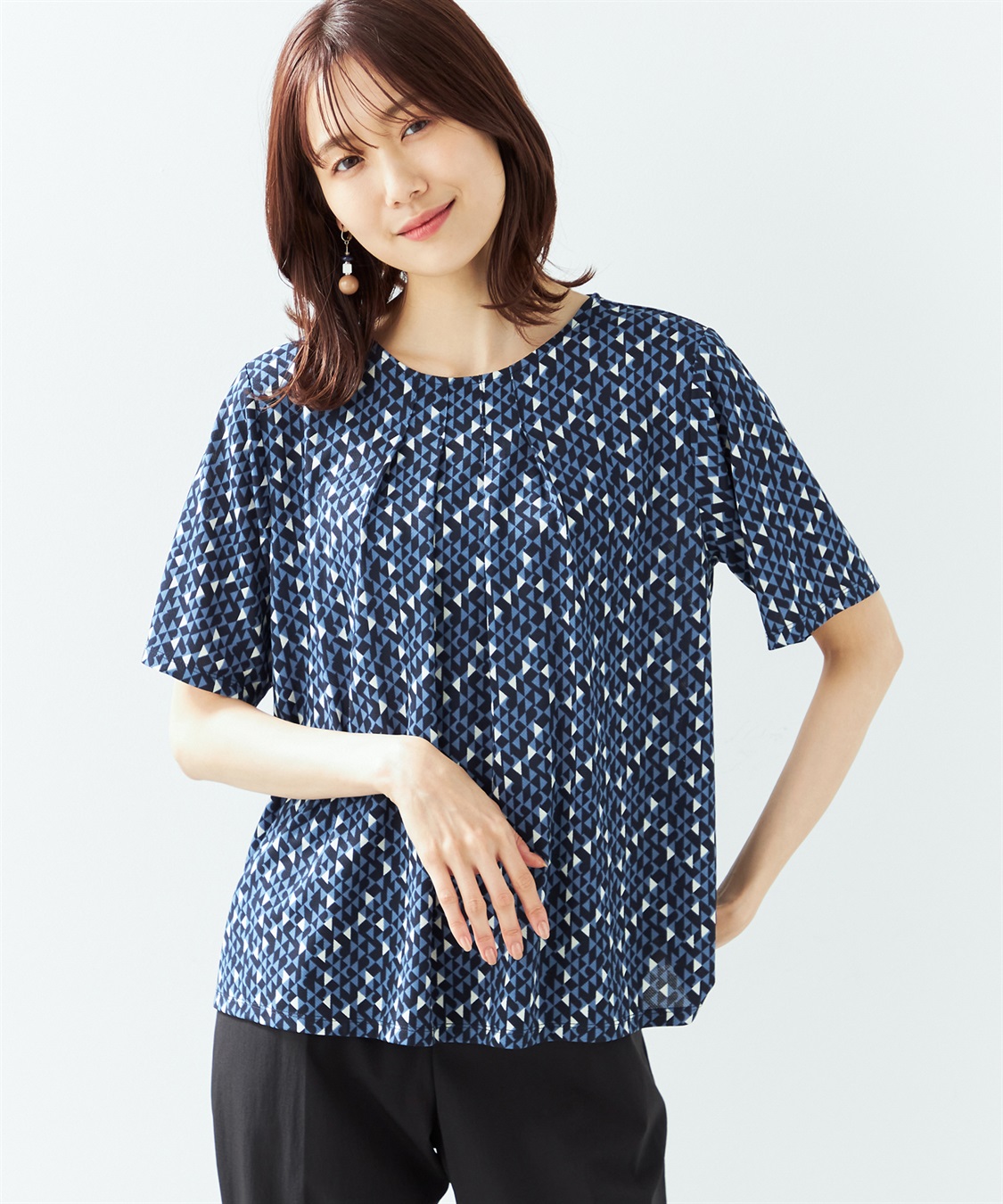 接触冷感】プリントプルオーバー A/C DESIGN BY ALPHA CUBIC｜クロス