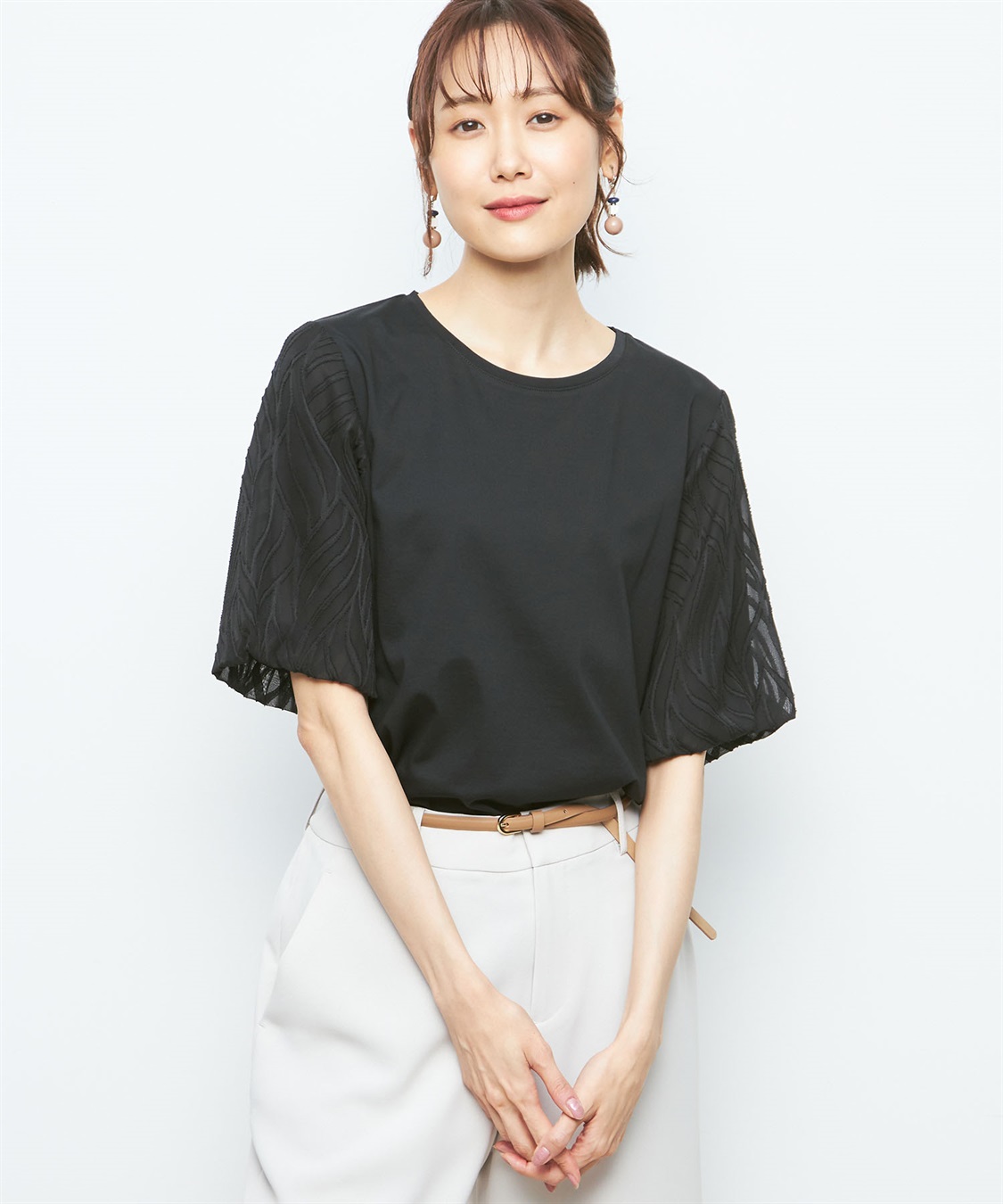 A/C DESIGN BY ALPHA CUBIC ボリュームスリーブプルオーバー_variation_1