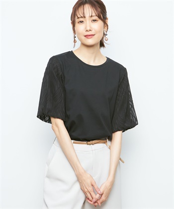 A/C DESIGN BY ALPHA CUBIC ボリュームスリーブプルオーバー_variationthumb_1