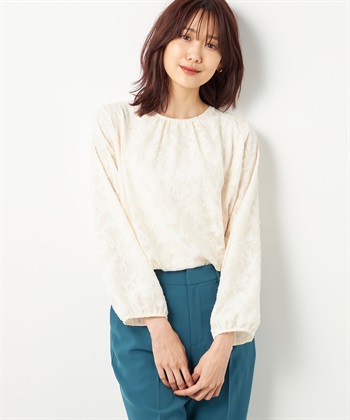 A/C DESIGN BY ALPHA CUBIC ジャガードカットブラウス_variationthumb_2