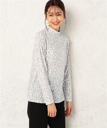 A/C DESIGN BY ALPHA CUBIC 裏起毛幾何柄プリントプルオーバー_variationthumb_1