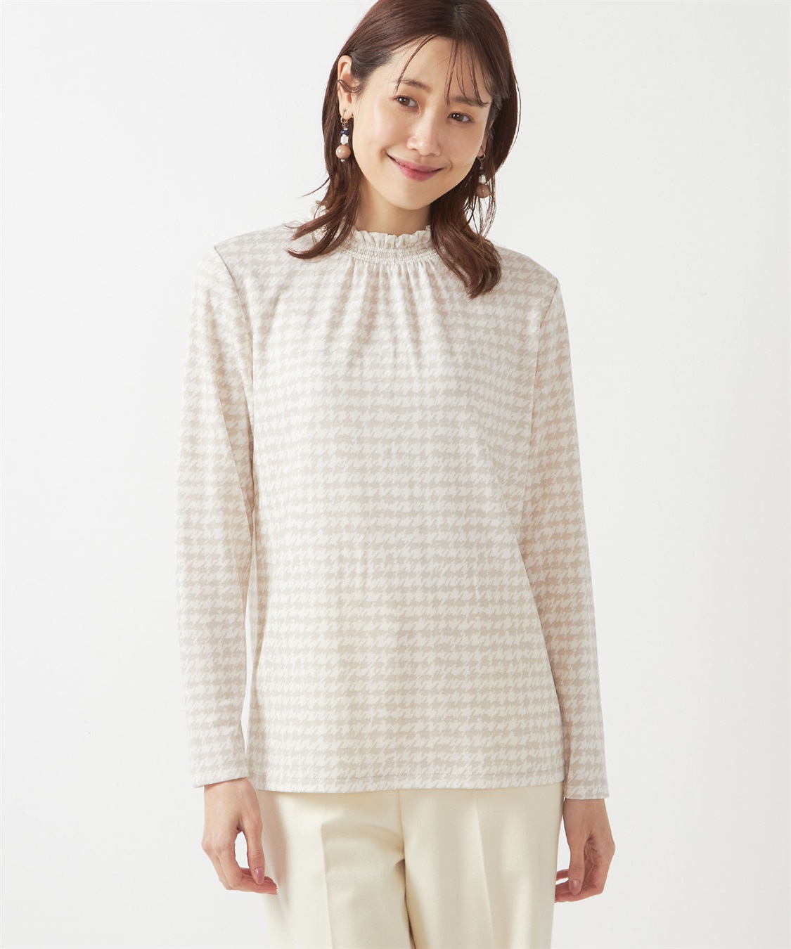 A/C DESIGN BY ALPHA CUBIC プリント裏起毛プルオーバー_variation_1