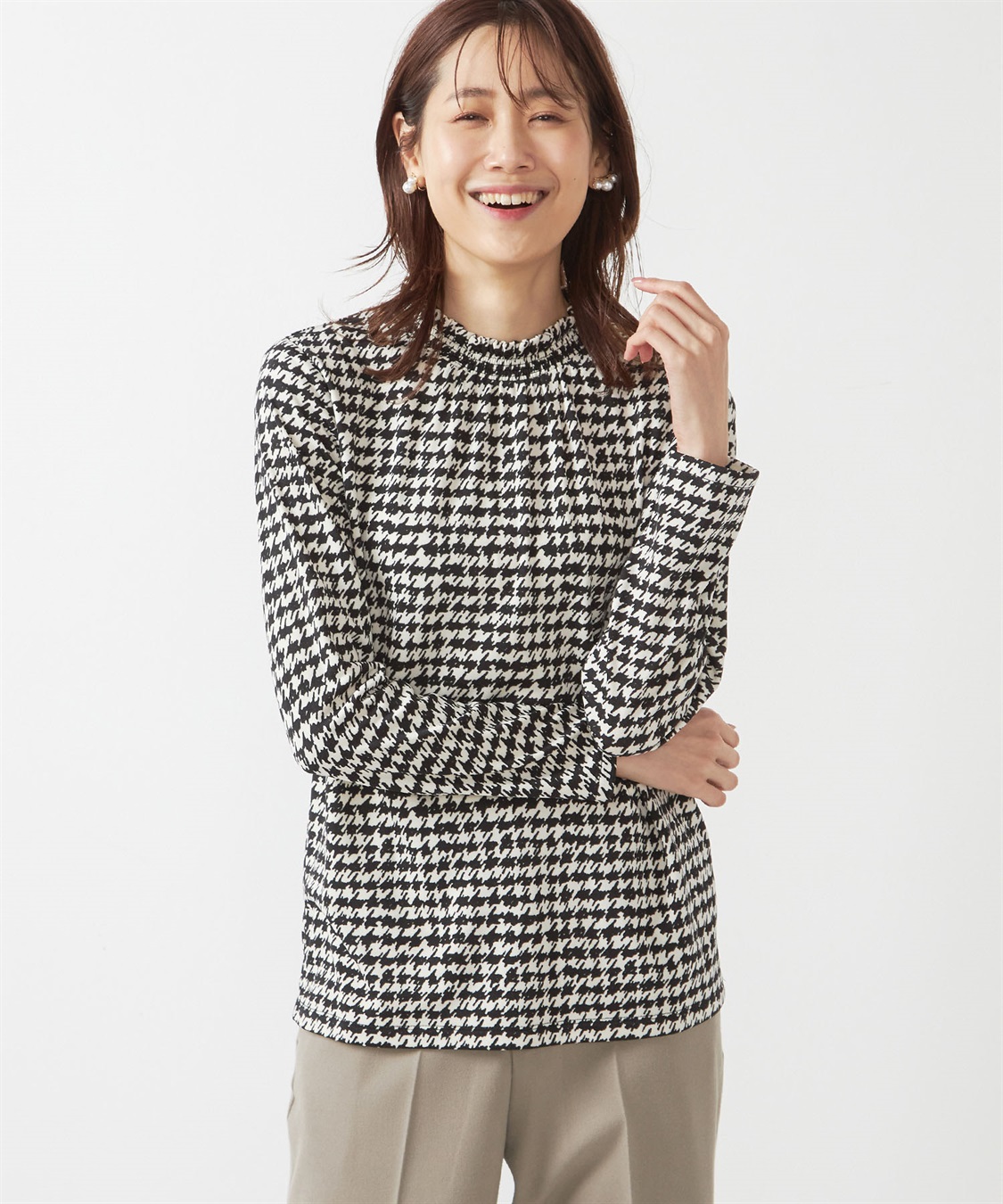 A/C DESIGN BY ALPHA CUBIC プリント裏起毛プルオーバー_variation_2