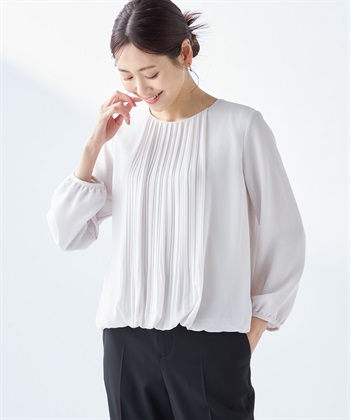A/C DESIGN BY ALPHA CUBIC プリーツブラウス_variationthumb_1