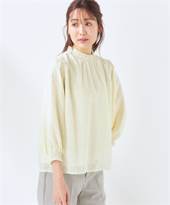 A/C DESIGN BY ALPHA CUBIC プリントシャーリングブラウス_variationthumb_2