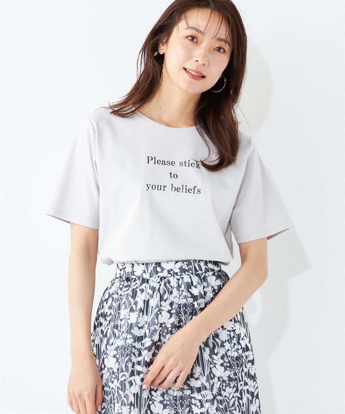 A/C DESIGN BY ALPHA CUBIC ロゴプリントTシャツ_variation_1