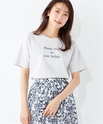 A/C DESIGN BY ALPHA CUBIC ロゴプリントTシャツ_variationthumb_1