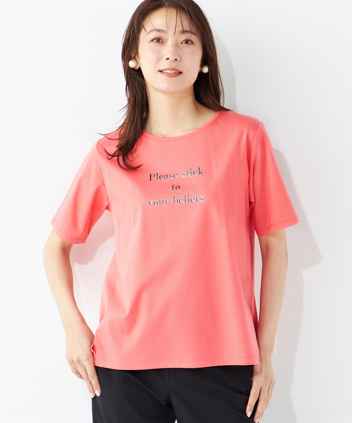 ロゴプリントTシャツ A/C DESIGN BY ALPHA CUBIC｜クロスプラス