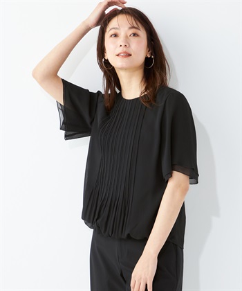 A/C DESIGN BY ALPHA CUBIC プリーツブラウス_variationthumb_1