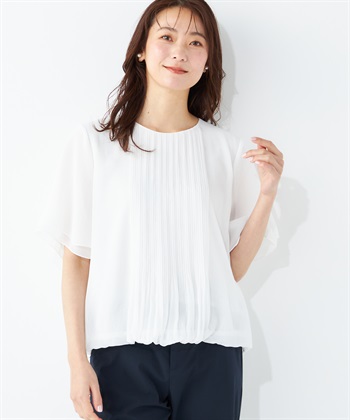 A/C DESIGN BY ALPHA CUBIC プリーツブラウス_variationthumb_2