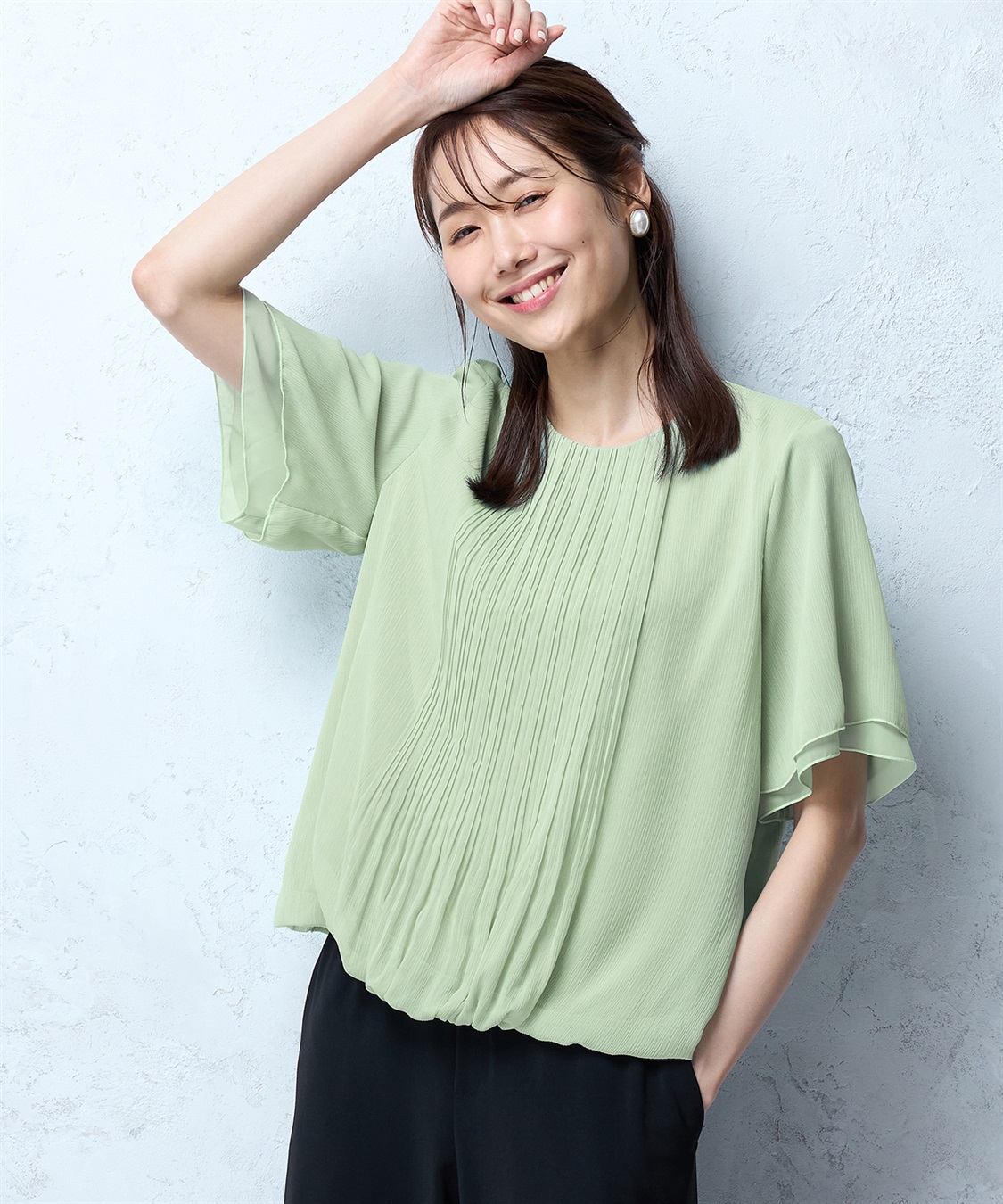 A/C DESIGN BY ALPHA CUBIC プリーツブラウス_variation_4