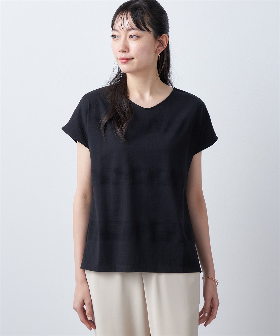 A/C DESIGN BY ALPHA CUBIC マルチボーダープルオーバー_variation_2