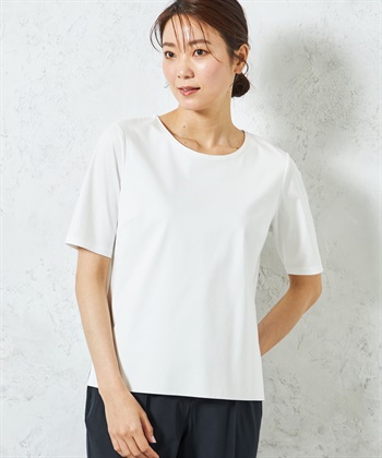 A/C DESIGN BY ALPHA CUBIC 【UVカット・冷感】ダブルフロントシルケットスムースプルオーバー_variationthumb_2