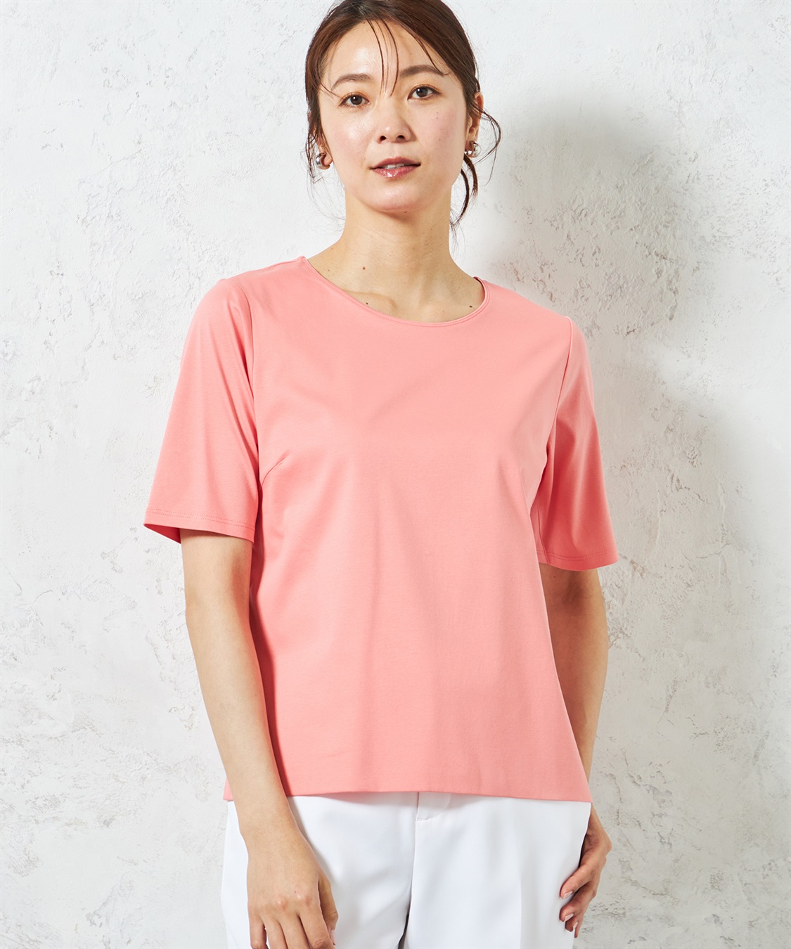 A/C DESIGN BY ALPHA CUBIC 【UVカット・冷感】ダブルフロントシルケットスムースプルオーバー_variation_2