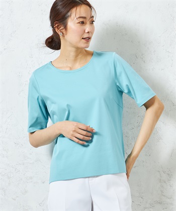 A/C DESIGN BY ALPHA CUBIC 【UVカット・冷感】ダブルフロントシルケットスムースプルオーバー_variationthumb_3