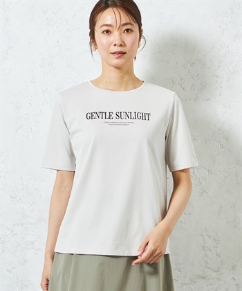 A/C DESIGN BY ALPHA CUBIC 【UVカット】ロゴプリントTシャツ_variationthumb_1