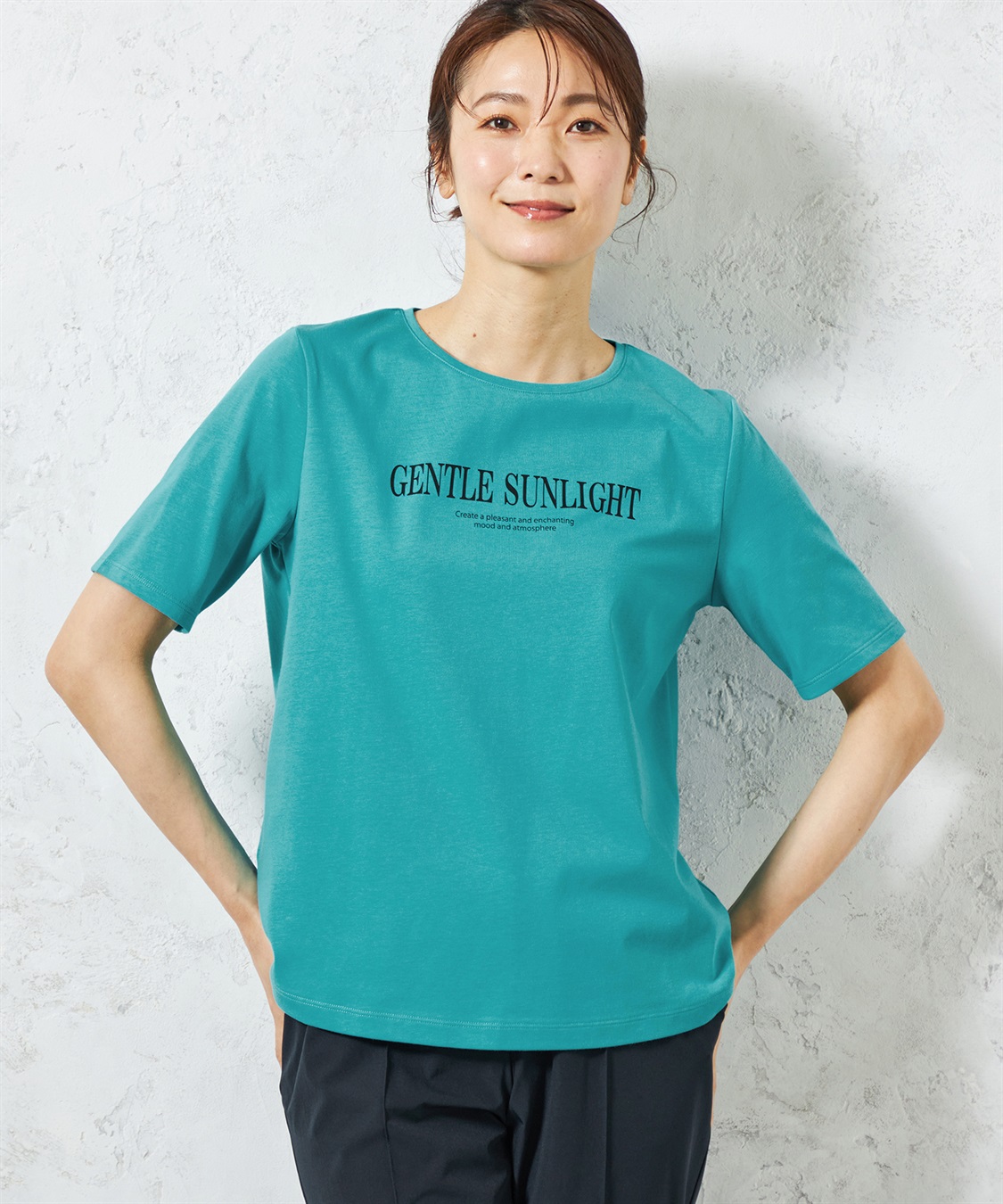 A/C DESIGN BY ALPHA CUBIC 【UVカット】ロゴプリントTシャツ_variation_3