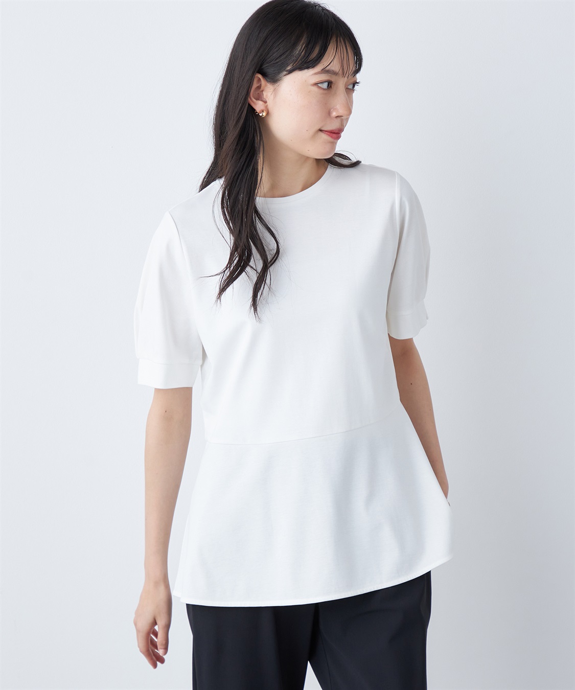 A/C DESIGN BY ALPHA CUBIC 【汗じみ防止・UVカット・冷感】ペブラムチュニック_variation_2