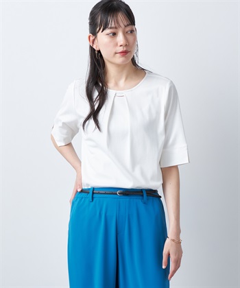 A/C DESIGN BY ALPHA CUBIC 【汗じみ防止・UVカット・冷感】フレアTシャツ_variationthumb_1