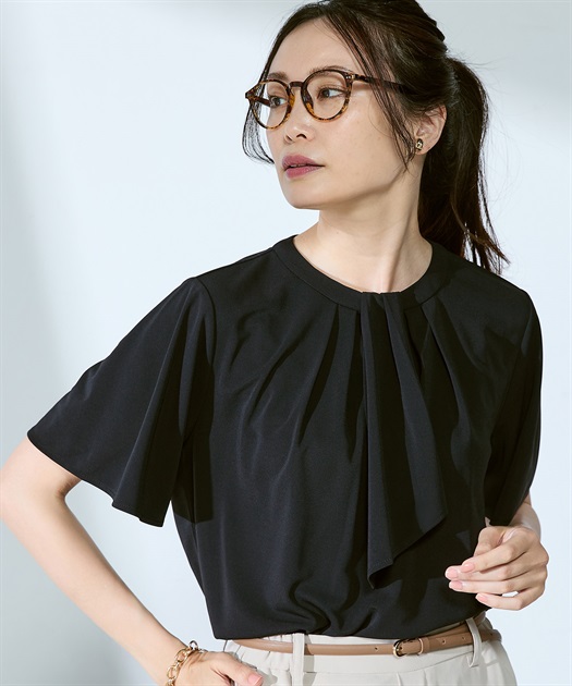 ボウタイ風ブラウス A/C DESIGN BY ALPHA CUBIC｜クロスプラス公式通販