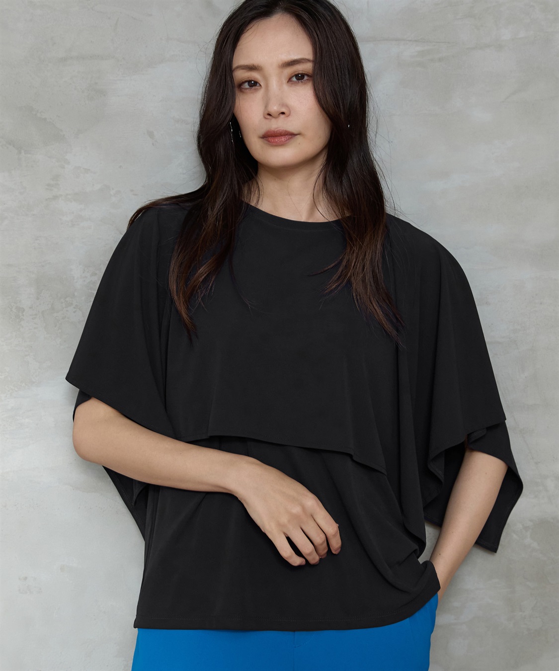 A/C DESIGN BY ALPHA CUBIC ケープショルダープルオーバー_main