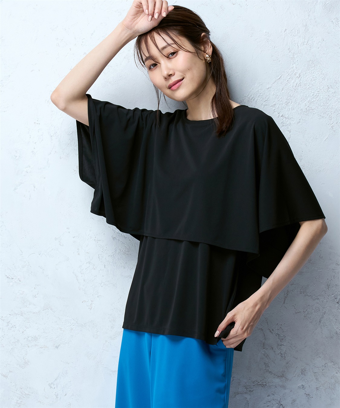 A/C DESIGN BY ALPHA CUBIC ケープショルダープルオーバー_variation_1