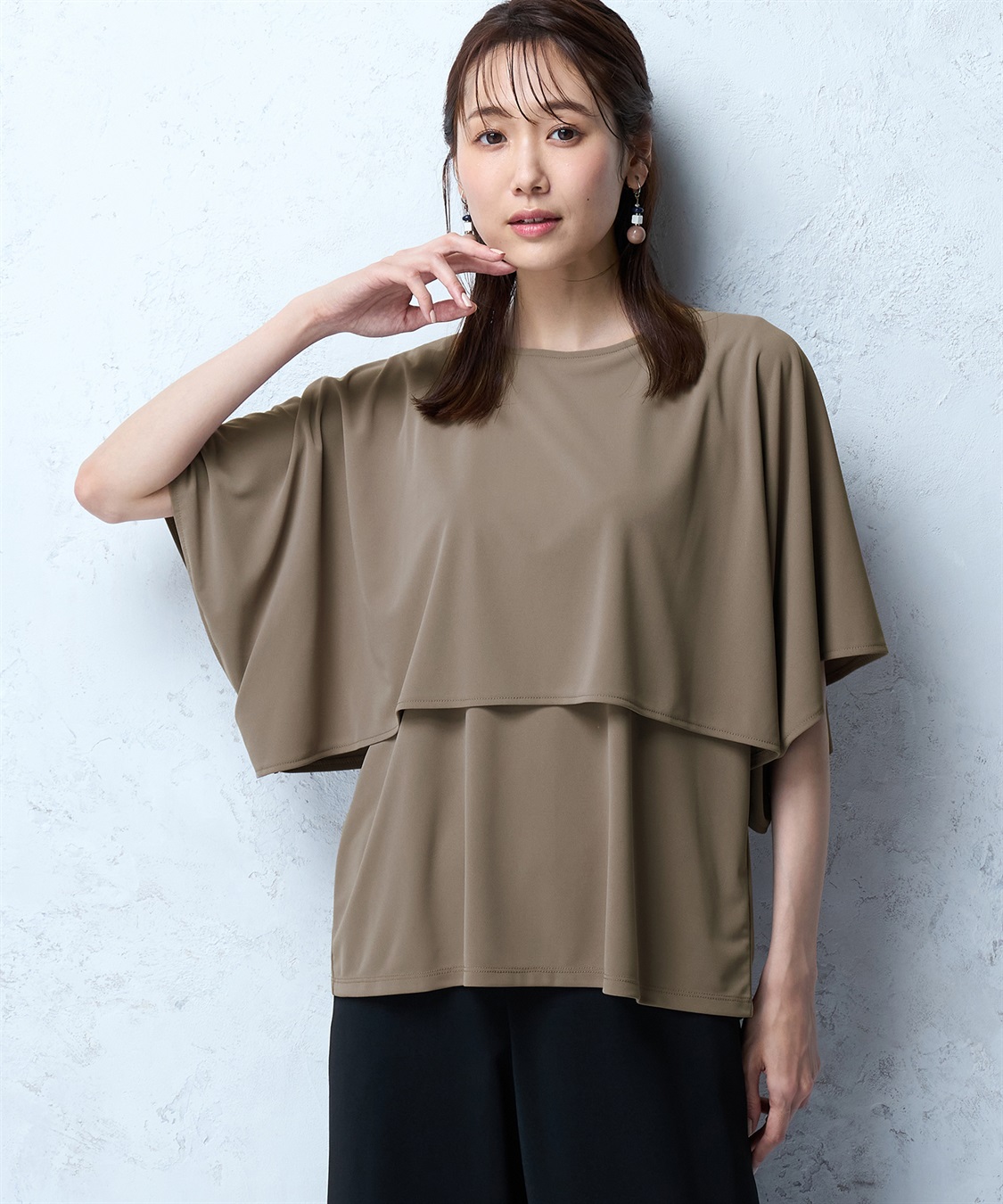 A/C DESIGN BY ALPHA CUBIC ケープショルダープルオーバー_variation_3