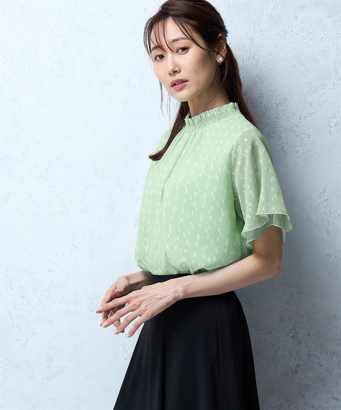 A/C DESIGN BY ALPHA CUBIC ジャガードTブラウス_variation_3