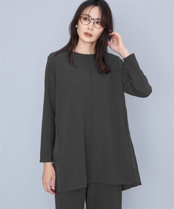 A/C DESIGN BY ALPHA CUBIC 【セットアップ対応】ジョーゼットチュニックプルオーバー_variationthumb_2