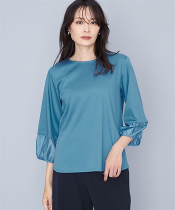 A/C DESIGN BY ALPHA CUBIC ランタンスリーブシアープルオーバー_variationthumb_3