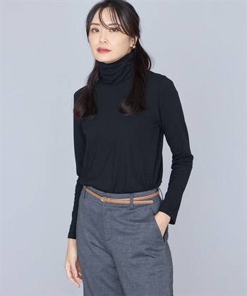 A/C DESIGN BY ALPHA CUBIC 裏起毛ハイネックプルオーバー_variationthumb_2