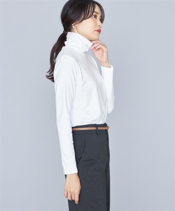 A/C DESIGN BY ALPHA CUBIC 裏起毛ハイネックプルオーバー_variationthumb_3