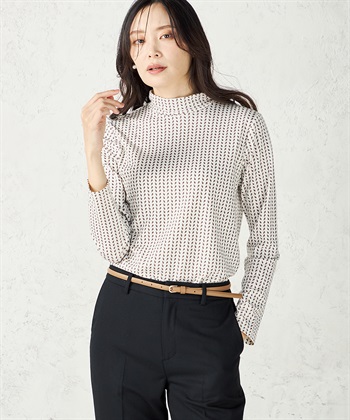 A/C DESIGN BY ALPHA CUBIC プリントハイネックプルオーバー_variationthumb_2