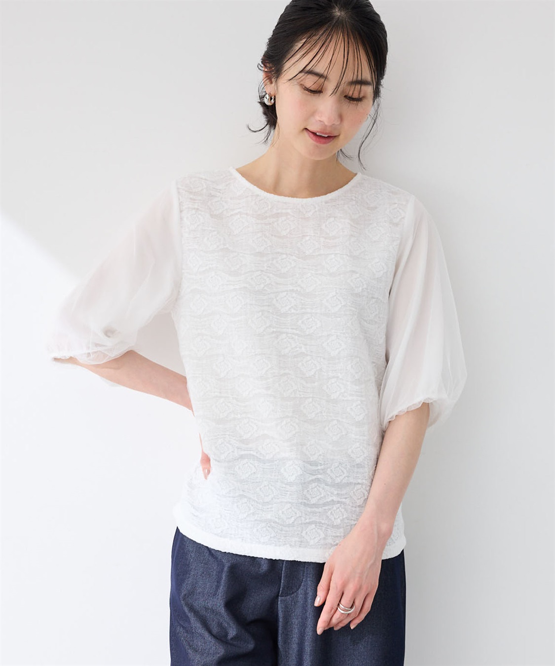 A/C DESIGN BY ALPHA CUBIC レーシージャガードプルオーバー_variation_2