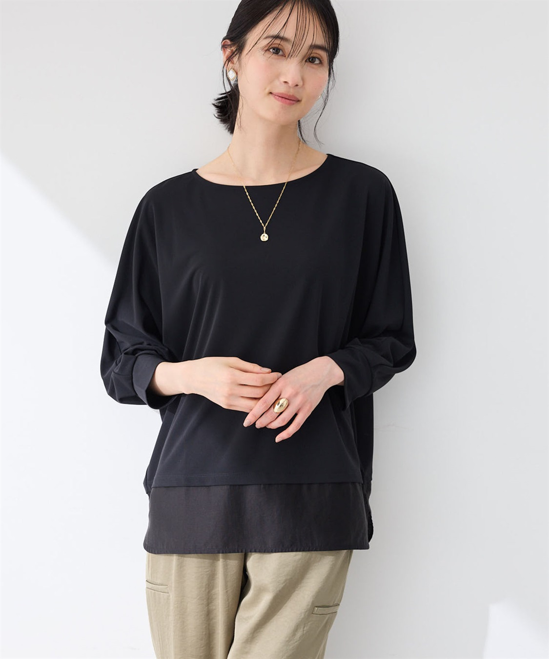 A/C DESIGN BY ALPHA CUBIC ドルマンスリーブプルオーバー_variation_1