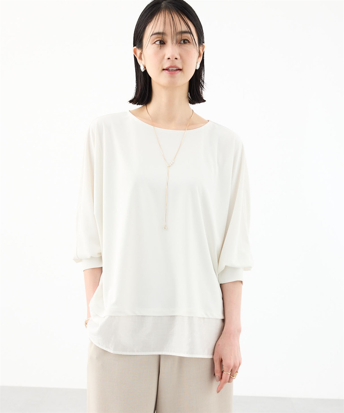 A/C DESIGN BY ALPHA CUBIC ドルマンスリーブプルオーバー_variation_2