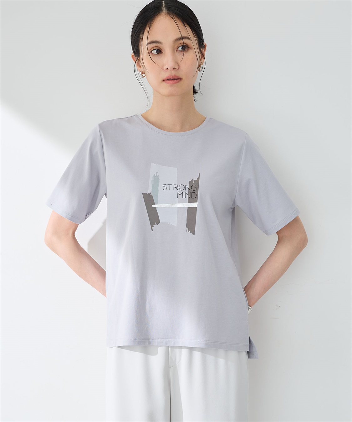A/C DESIGN BY ALPHA CUBIC グラフィックＴシャツ【接触冷感・UVカット】_variation_1