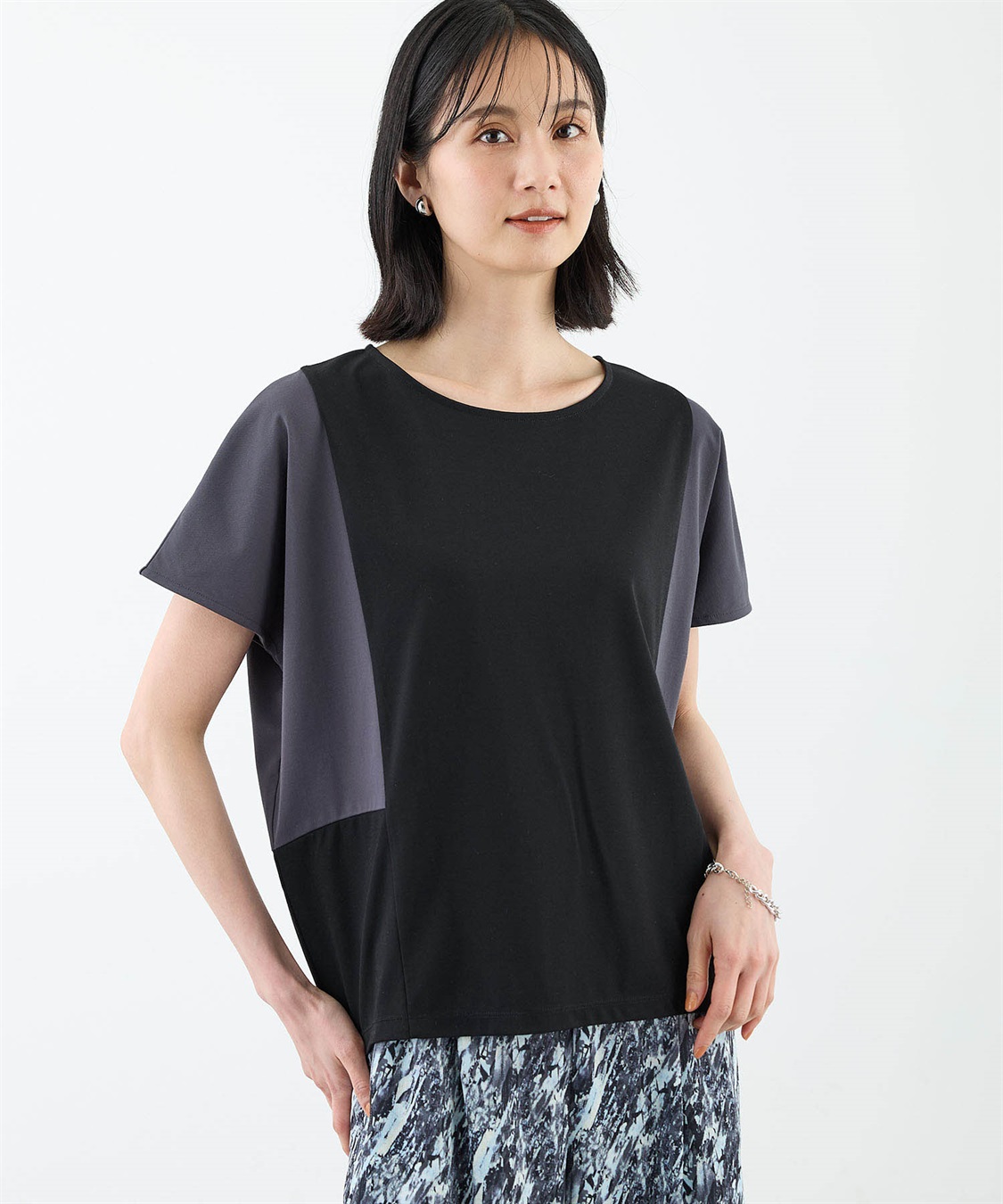 A/C DESIGN BY ALPHA CUBIC 配色ブロッキングプルオーバー_variation_1