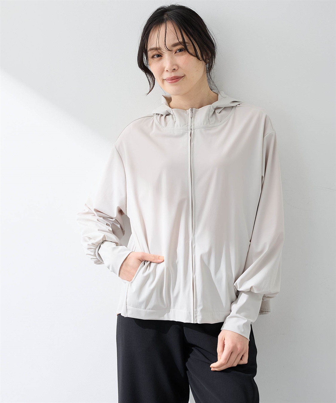 A/C DESIGN BY ALPHA CUBIC メッシュ切替えラッシュパーカー【接触冷感・UVカット・撥水】_variation_1