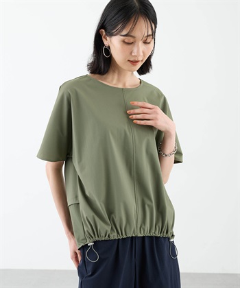 ストレッチナイロンラッシュドロストプルオーバー【接触冷感・UVカット・撥水】 ストレッチナイロンラッシュドロストプルオーバー【接触冷感・UV