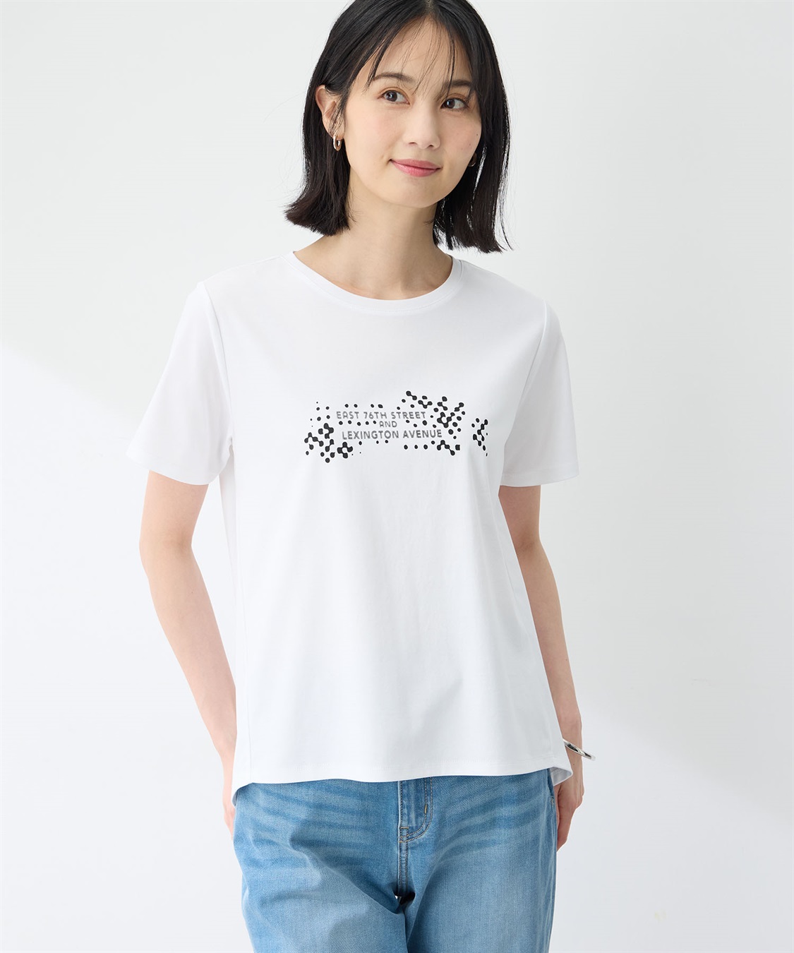 A/C DESIGN BY ALPHA CUBIC 【アルコラージュ】ロゴプリントＴシャツ【接触冷感・UVカット】_variation_2