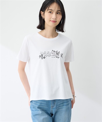 アルコラージュ】ロゴプリントTシャツ【接触冷感・UVカット】 A