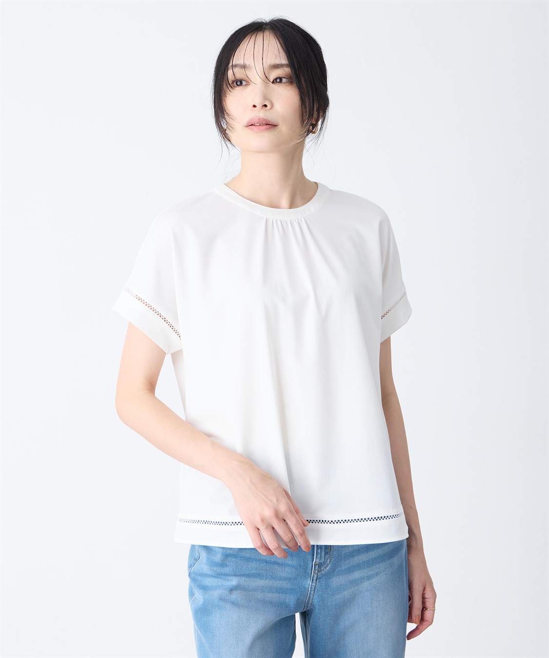 A/C DESIGN BY ALPHA CUBIC はしごレースプルオーバー【接触冷感】_variation_2