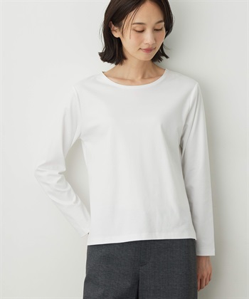 ロングスリーブTシャツ(オフホワイト-M)