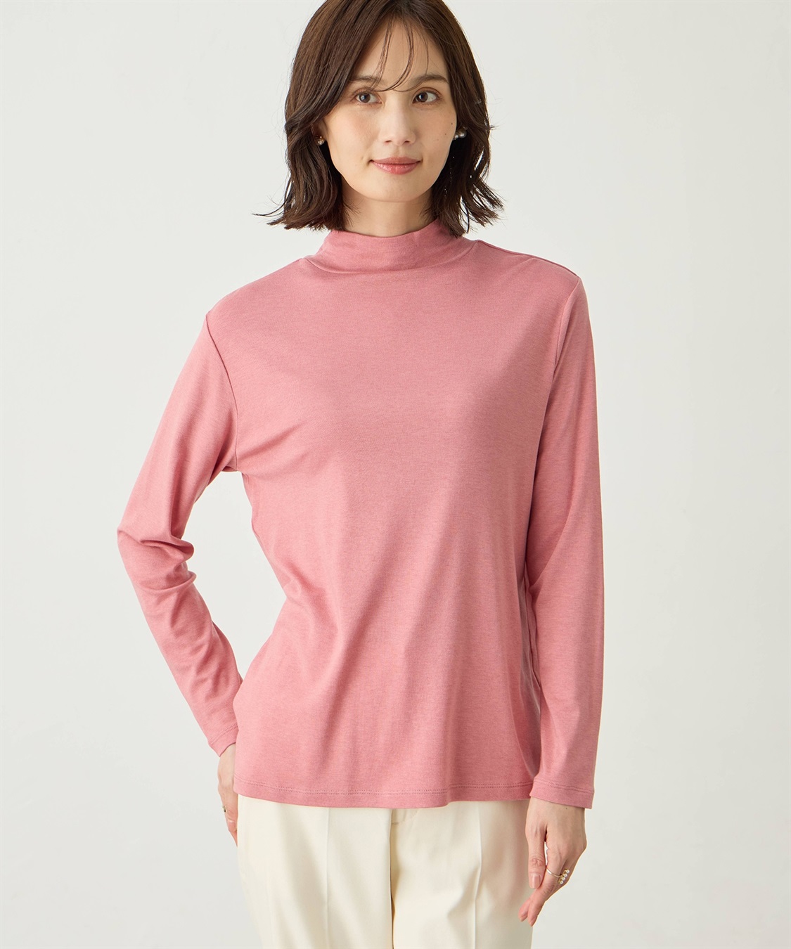 A/C DESIGN BY ALPHA CUBIC ウールミックスハイネックカットソー_variation_4