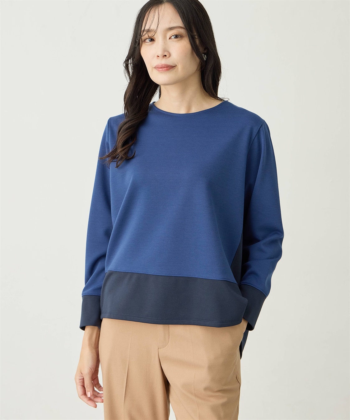 A/C DESIGN BY ALPHA CUBIC バイカラープルオーバー_variation_2