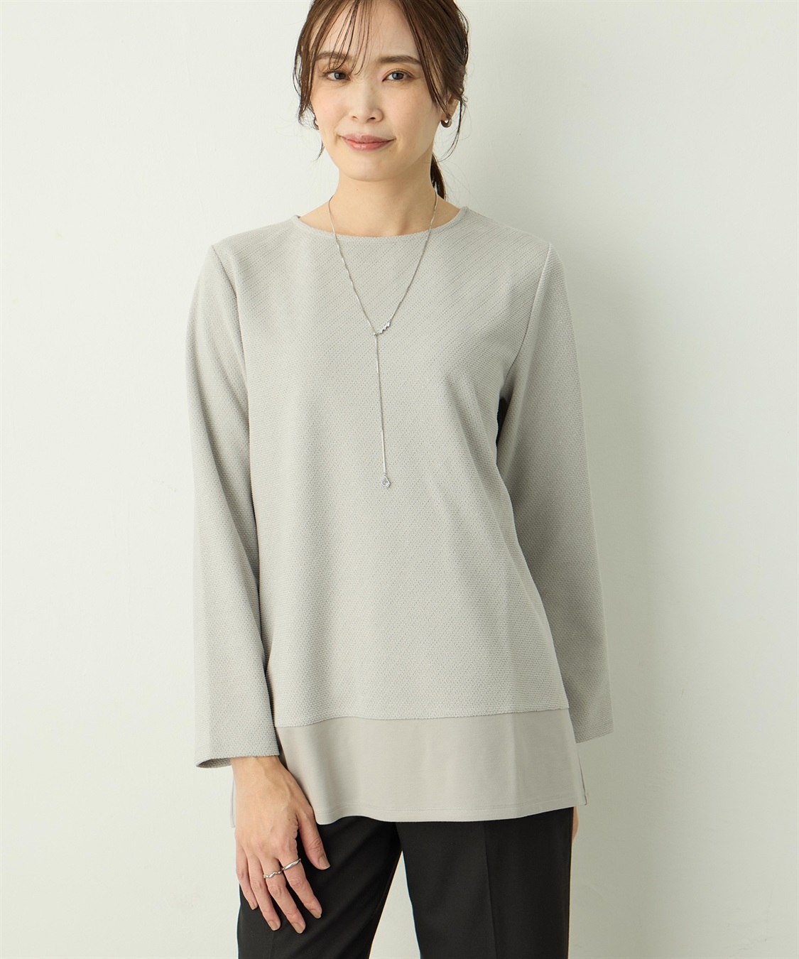 A/C DESIGN BY ALPHA CUBIC ラメジャガードチュニック_variation_1